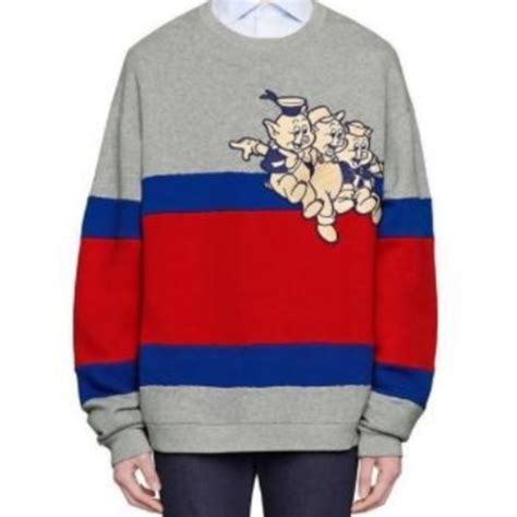 pig gucci sweater|gucci three little pigs logo.